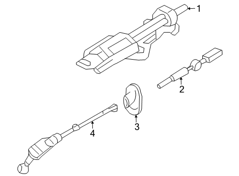 2004 Ford Explorer Steering Column & Wheel, Steering Gear & Linkage Diagram 2 - Thumbnail