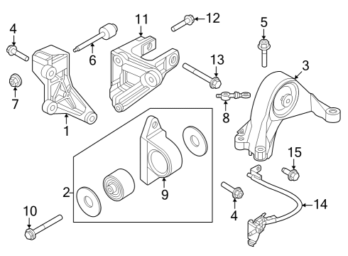 Electrical Components Bolt Diagram for 112986UA0C