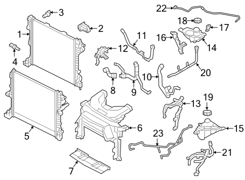 2017 Alfa Romeo Giulia Radiator & Components Temperature Diagram for 68300629AA
