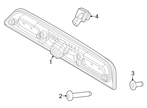 High Mount Lamps CAMERA - PARKING Diagram for NL3Z19G490A