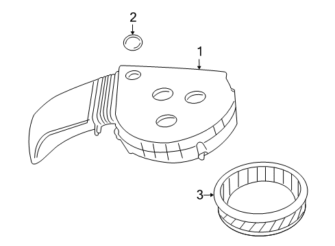 2009 Chrysler Aspen Air Intake Panel-Access Diagram for 68056351AA