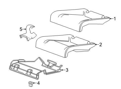 2018 Buick Cascada Rear Seat Components Seat Cover Diagram for 13439442
