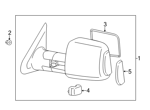 2017 Toyota Tundra Mirrors Rear Cover Diagram for 879150C030