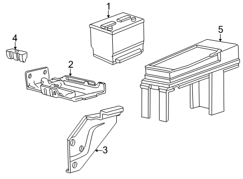 2003 Ford Excursion Battery Positive Cable Diagram for 2C3Z14300BA