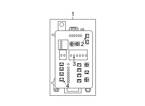 Fuse & Relay Cover-Power Distribution Center Diagram for 68430148AA