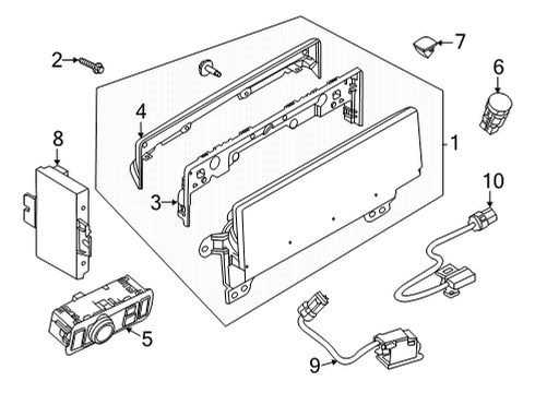 2022 Ford Mustang Mach-E Blower Motor & Fan COVER Diagram for LJ8Z10A885A
