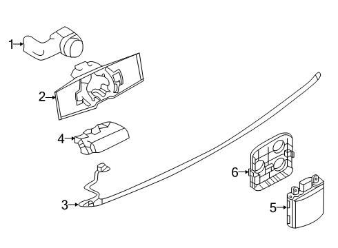 2019 Infiniti QX50 Sensor Unit-Kick Motion Diagram for 285T25NA0B