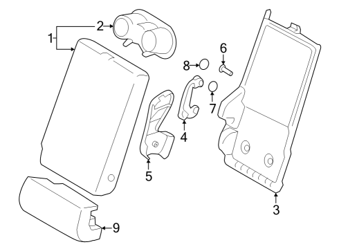 Armrest Pad U Diagram for 89931S9000WK