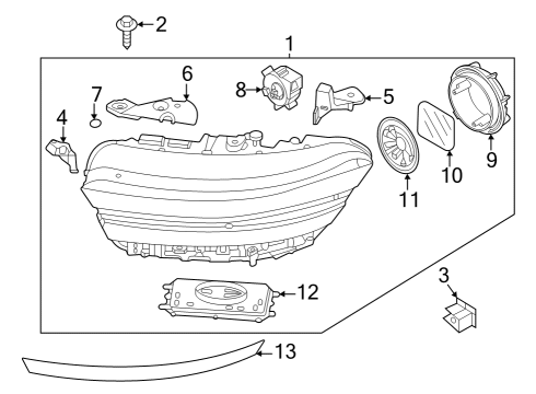 Headlamps Moisture Absorbent Diagram for 921252W250