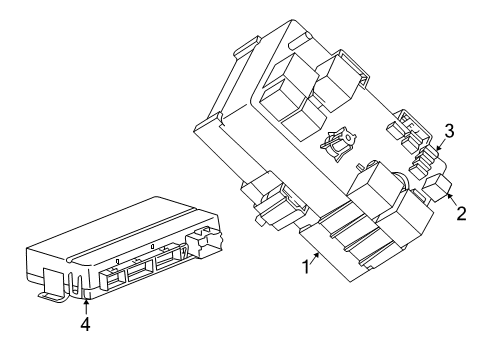 2002 Saturn Vue Electrical Components Module Kit, Body Control Diagram for 19116638