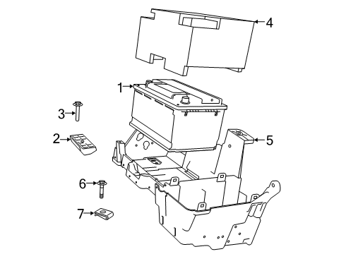 Battery Terminal-Fusible Link Diagram for 68164797AA