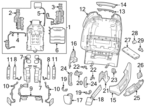Power Seats SWITCH-POWER SEAT Diagram for 68341963AH
