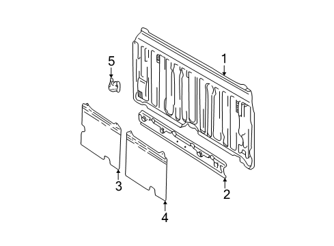 2001 Toyota Tundra Back Panel Diagram