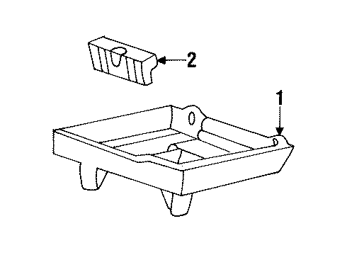1994 Ford Mustang Battery Positive Cable Diagram for F4ZZ14431A