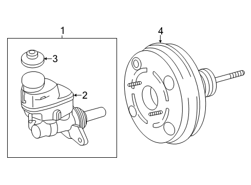 2012 Toyota Tacoma Hydraulic System Master Cylinder Diagram for 4702504054