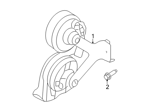 2020 Ford Edge Horn Horn Diagram for FA1Z13832A