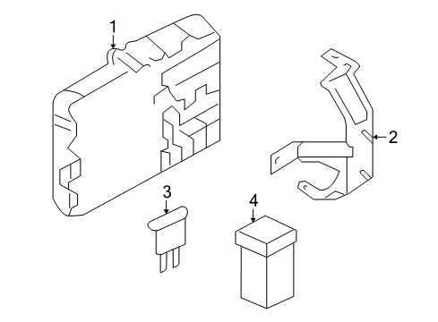 2011 Chevrolet Aveo5 Fuse & Relay Block Asm, Instrument Panel Wiring Harness Junction Diagram for 95977267