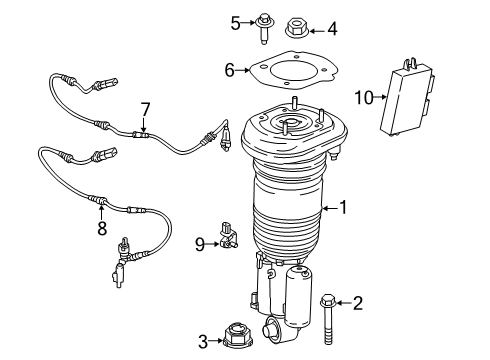 2019 BMW 640i xDrive Gran Turismo Struts & Components - Rear Washer-Gasket Diagram for 37106886889
