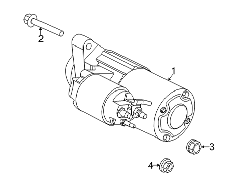 2020 Ford Transit-150 Starter STARTER MOTOR ASY Diagram for LK4Z11002B