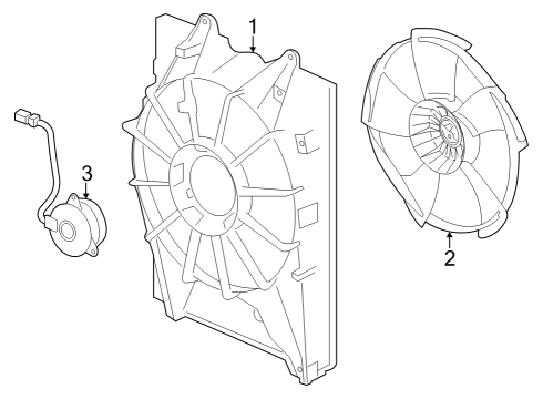 Cooling System, Radiator, Water Pump, Cooling Fan Shroud Complete Diagram for 1901561AA01