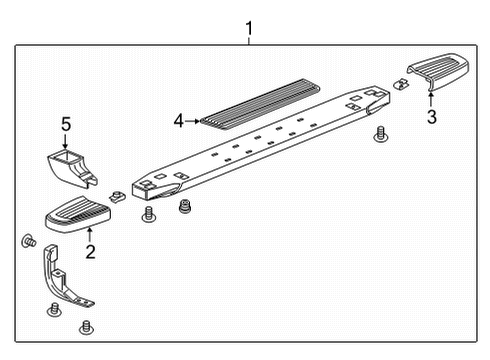 Running Board Step Pad Diagram for 84208297