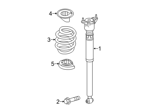 2018 Infiniti QX30 Shocks & Components - Rear Screw Diagram for N50315DA9D
