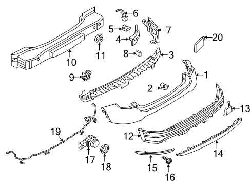 2016 Fiat 500X Parking Aid Sensor-Park Assist Diagram for 6EQ48TZZAA