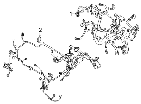 2019 Nissan Kicks Wiring Harness Harness-EGI Diagram for 240115RL0A