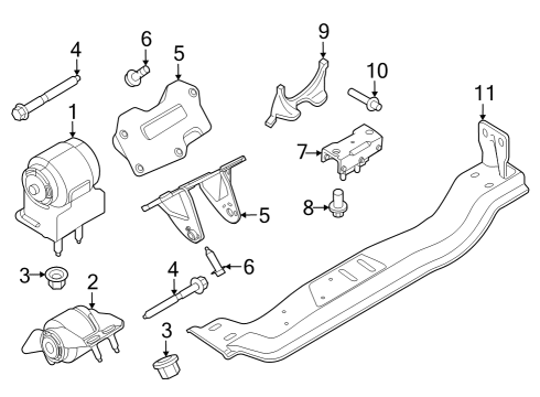 Automatic Transmission Extension Housing Seal Diagram for LC3Z7052B