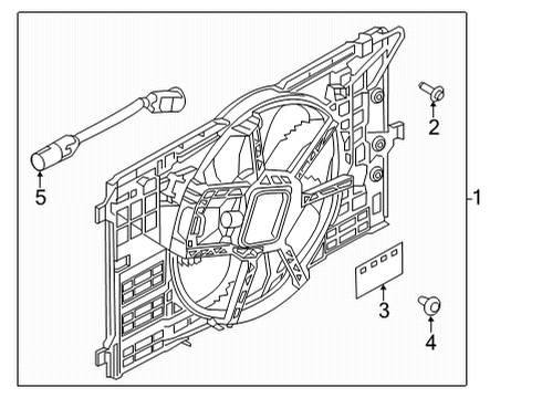 Cooling System, Radiator, Water Pump, Cooling Fan Clip Diagram for 214895NA0A