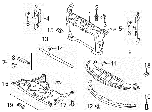 2013 Lincoln MKS Automatic Temperature Controls Deflector Diagram for DA5Z8327B