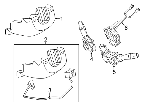 2011 Kia Optima Switches Switch Assembly-Steering Diagram for 936952T000