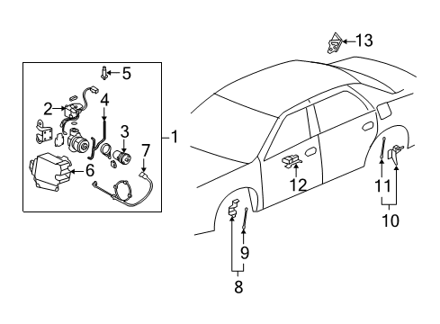 2011 Buick Lucerne Ride Control Module Diagram for 22860591