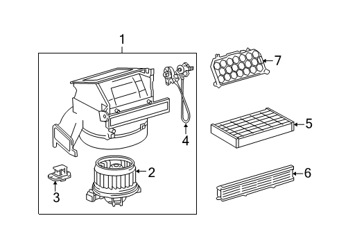 2013 Scion xD Blower Motor & Fan Blower Assembly Diagram for 8713052092
