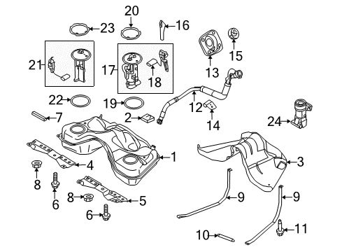 2010 Ford Mustang Senders Inertia Switch Diagram for 5L1Z9341A