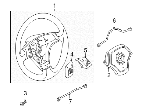 2000 BMW 323Ci Steering Column & Wheel, Steering Gear & Linkage Torx Screw Diagram for 32341097110