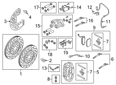 2018 Alfa Romeo Giulia Rear Brakes Bolt-HEXAGON Head Diagram for 6509906AA