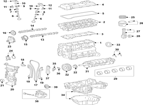 2022 Toyota Corolla Automatic Transmission STRAINER Assembly Oil Diagram for 3533012080