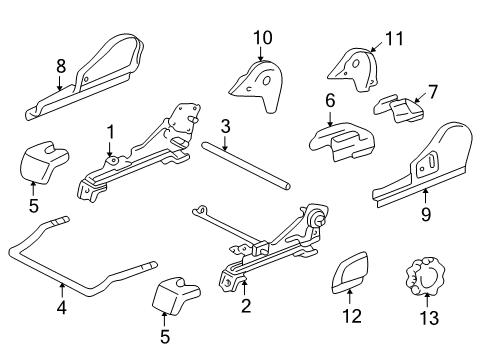 2001 Toyota Tundra Tracks & Components Diagram 1 - Thumbnail