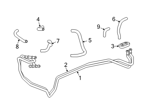 2010 Honda Pilot Hoses & Pipes Hose A, Water Outlet Diagram for 79726SZAA00