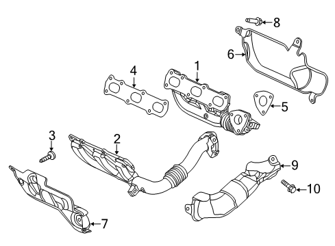 2016 Ram 1500 Exhaust Manifold Shield-Heat Diagram for 68229383AA