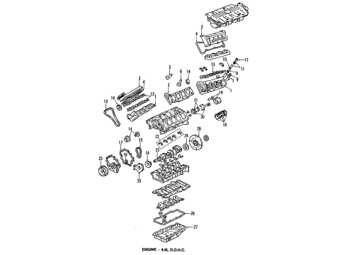 2005 Cadillac DeVille Engine Parts, Mounts, Cylinder Head & Valves, Camshaft & Timing, Oil Pan, Oil Pump, Crankshaft & Bearings, Pistons, Rings & Bearings Sprocket-Camshaft Intake Diagram for 12575883
