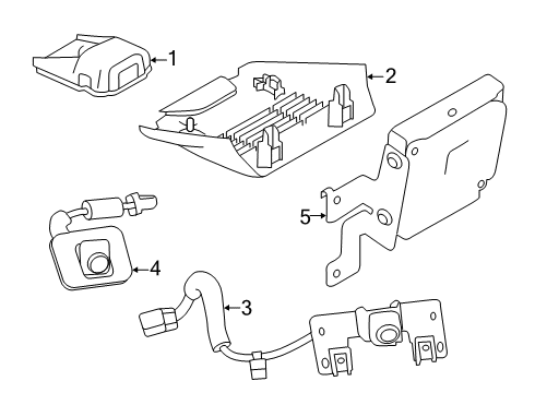 2019 Nissan Altima Electrical Components Camera Assy-Front View Diagram for 284F16CA0A