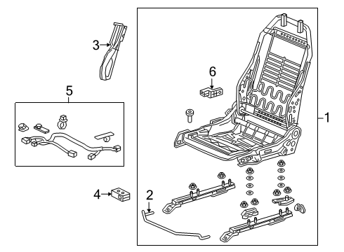 2018 Honda Civic Tracks & Components Heater Unit Diagram for 81289TEDQ81
