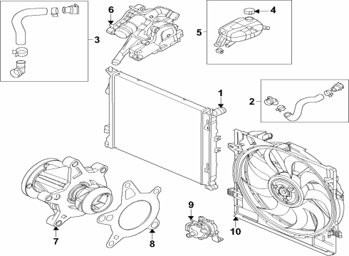 2022 Hyundai Tucson Cooling System, Radiator, Water Pump, Cooling Fan BLOWER ASSY Diagram for 25380P0000