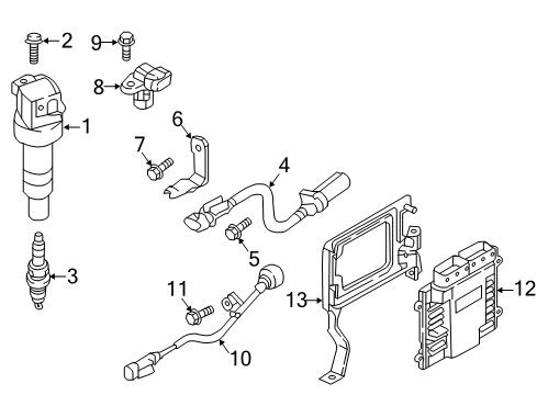 2019 Hyundai Sonata Powertrain Control Bolt Diagram for 1129306256K