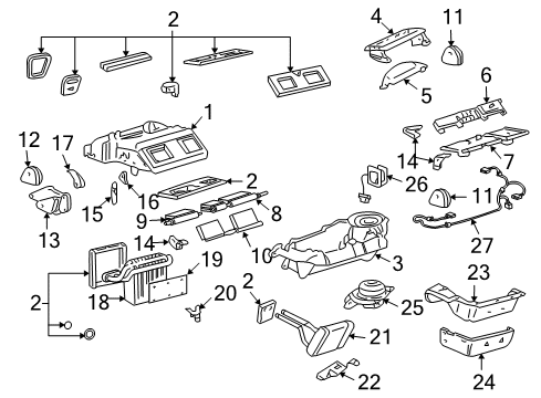 2005 Buick LeSabre Air Conditioner AC Hoses Diagram for 25758321