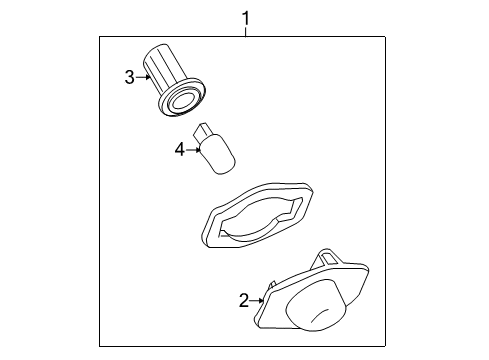 2009 Scion xD Bulbs Socket Diagram for 8127512520