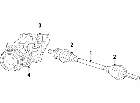 2012 Jeep Patriot Rear Drive Axles, Differential, Propeller Shaft Rear Drive Shaft Diagram for 5273310AB