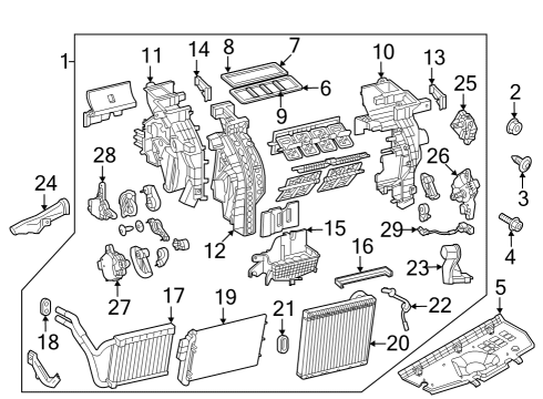 A/C Evaporator SCREW-TAPPING Diagram for 1245205163
